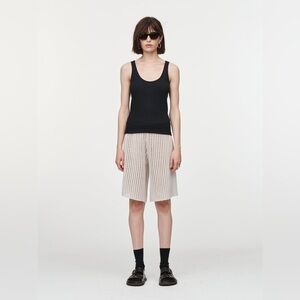 Maria McManus Ribbed Tank Top in Black New